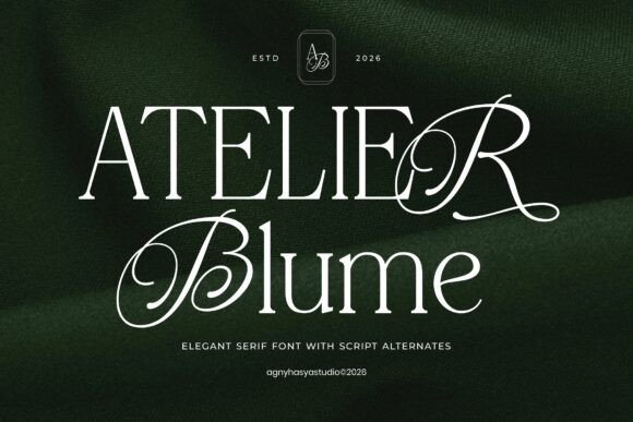Atelier Blume: A Refined Serif Font for Editorial Design