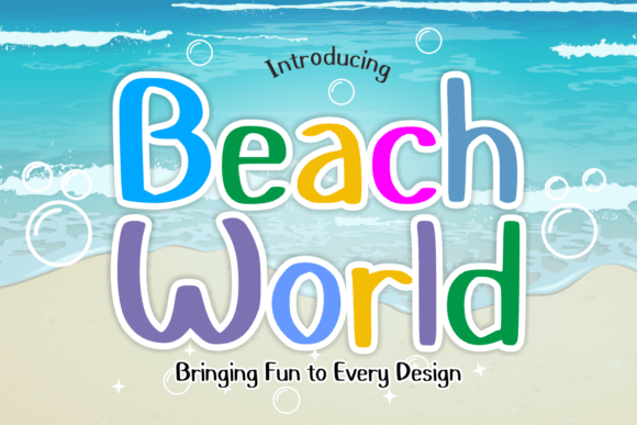 Beach World Font: Tropical Script for Campaigns