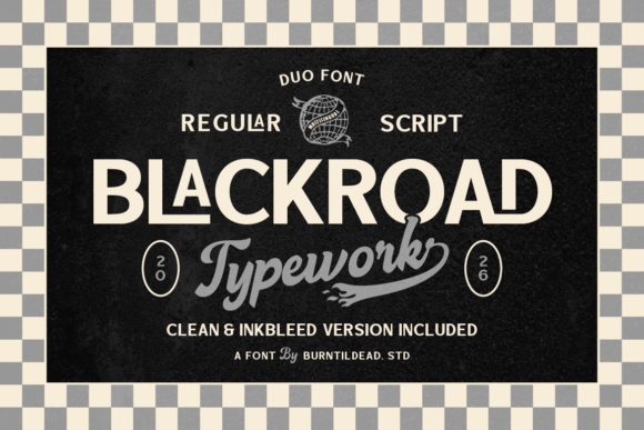 Blackroad Font: Retro Style for Handmade Labels