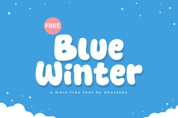 Blue Winter Font: A Playful Display Typeface for Web Design
