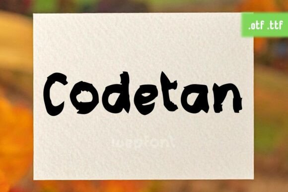 Codetan Font: Adding Handcrafted Warmth to Business Branding