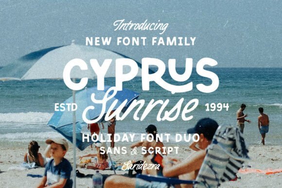 Cyprus Sunrise Duo Font for Digital Marketing