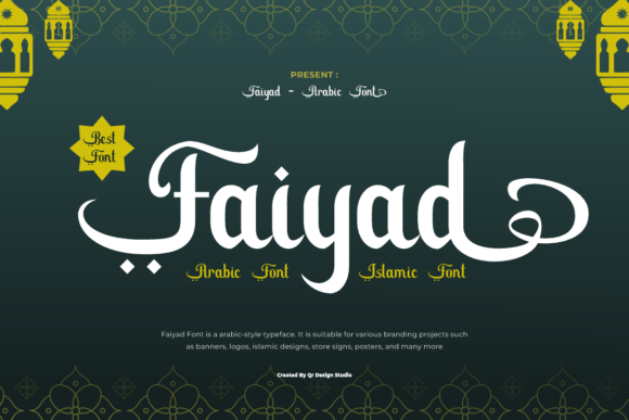 Faiyad Font: Oriental Script for Handmade Crafts