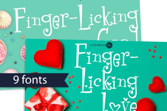 Finger Licking Font: Sweet Serif Style for Makers
