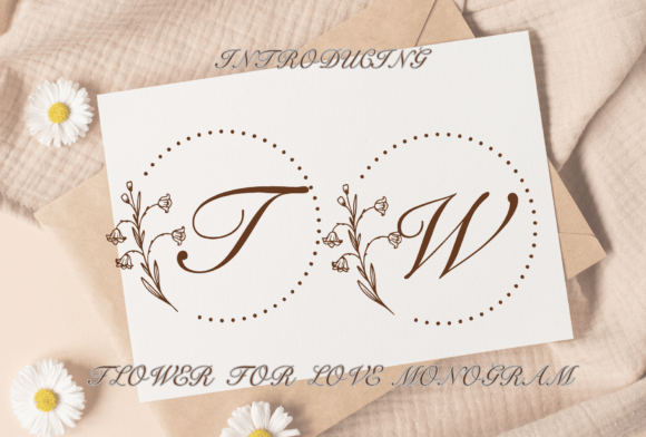 Flower for Love Font: Elegant Branding for Small Business
