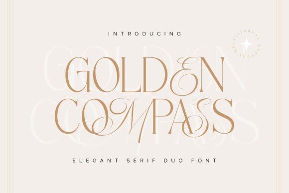 Golden Compass Font: A Refined Serif Duo for Editorial Design