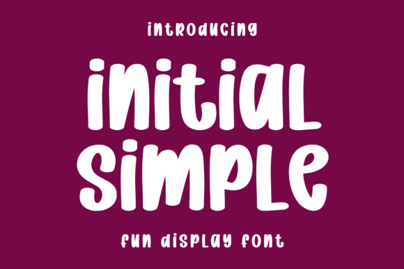 Initial Simple Font: Elevating Campaign Visuals