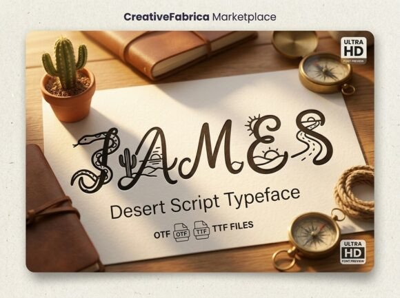 James: A Narrative Script Font for Editorial Design