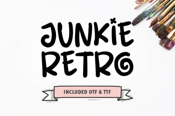 Junkie Retro Font: Bold Editorial Typography