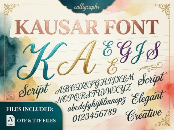 Kausar Font: Elevating Brand Identity with Timeless Script
