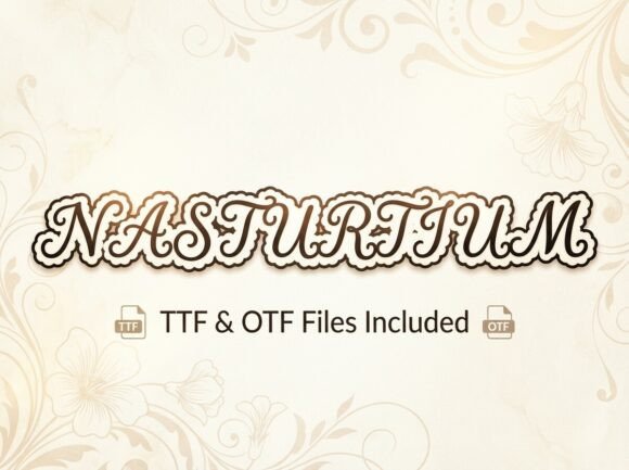 Nasturtium Font: Elevating Campaign Visuals with Elegant Script