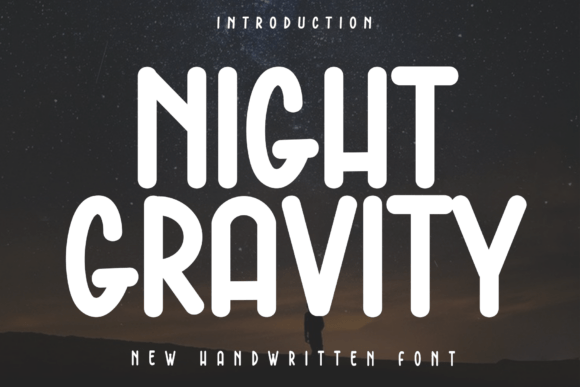Night Gravity Font: Elegant Script for Editorial Design