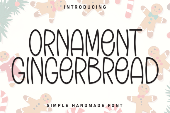 Ornament Gingerbread Font for Engaging Marketing Design