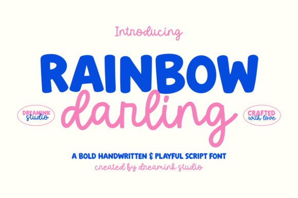 Rainbow Darling Duo Font Review: Strength Meets Whimsy