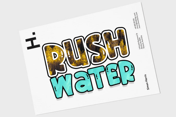 Rush Water Font: A Rhythmic Script for Handmade Products