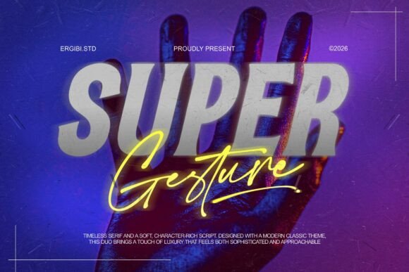 Super Gesture Font: Elevating Editorial Layouts