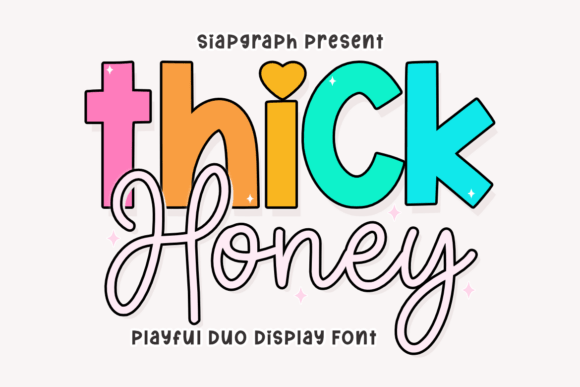 Thick Honey Duo Font: A Sweet Display Typeface for Campaigns