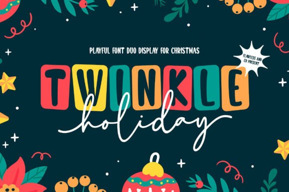 Twinkle Holiday Duo: A Festive Font for Editorial Design
